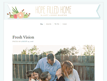 Tablet Screenshot of hopefilledhome.com